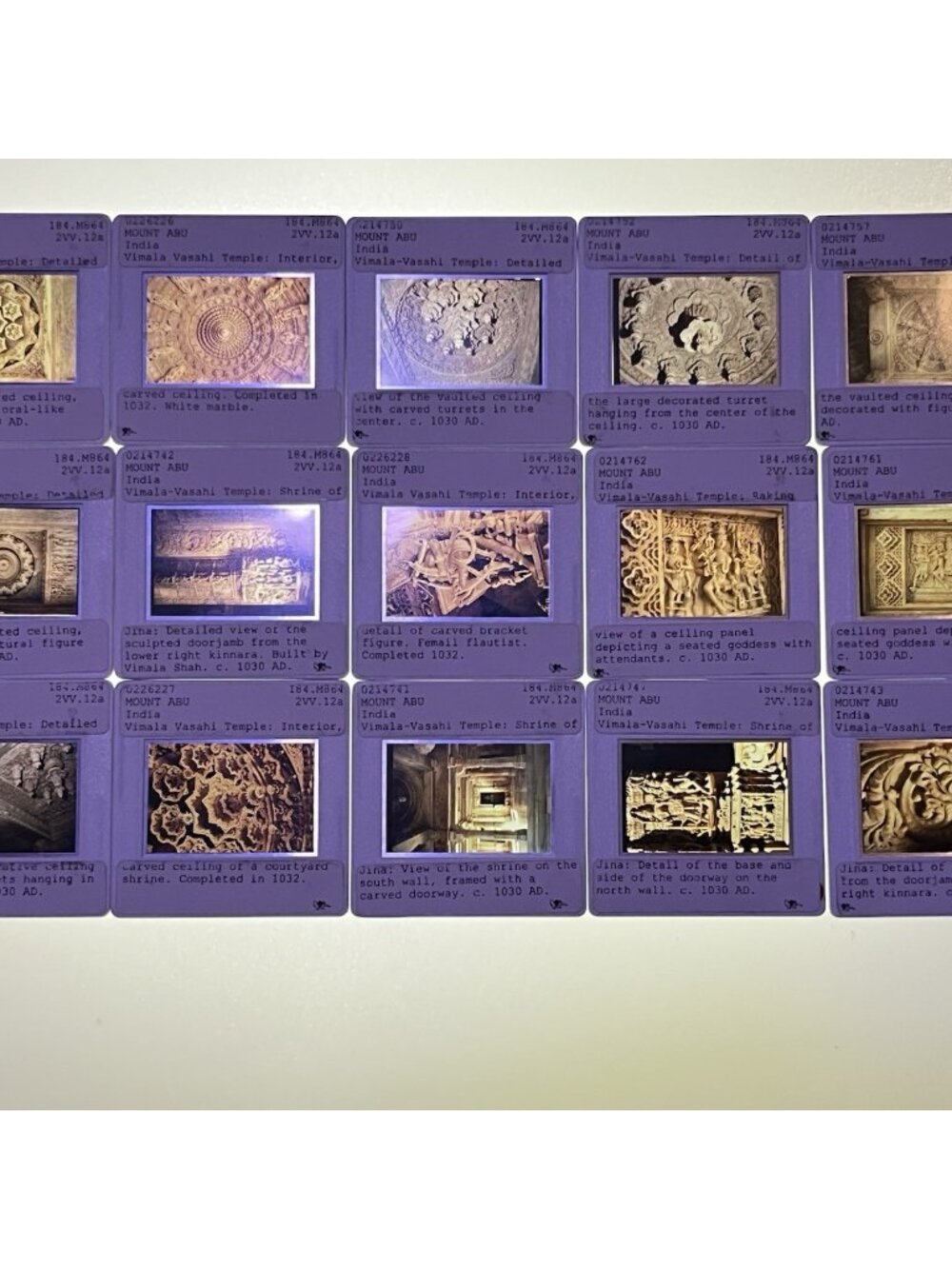 15 Vintage Mount Abu Ancient India UCI Visual Resources Coll 35mm Slides (G)
